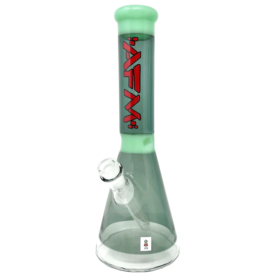 AFM Smoke Bong Mint / Smokey The Extraterrestrial Double Color Beaker - 12