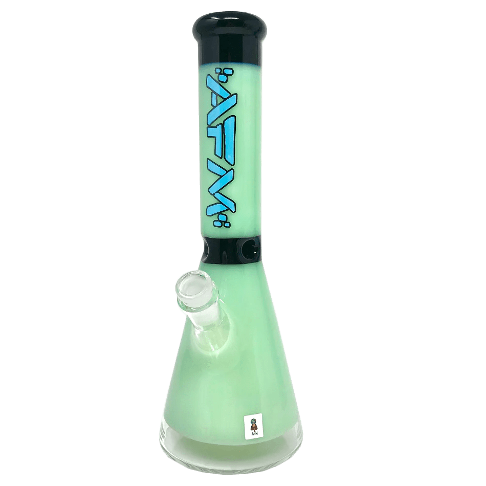AFM Smoke Bong Black / Mint The Extraterrestrial Double Color Beaker - 12