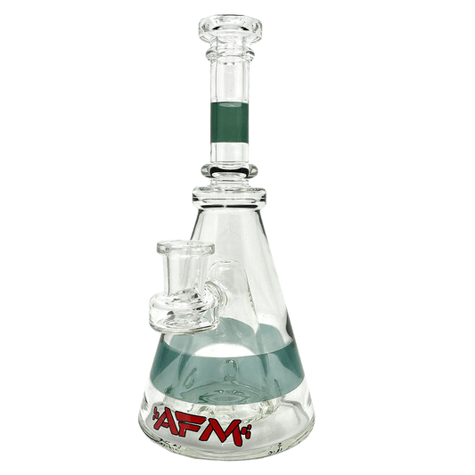 AFM Smoke Dab Rig Smokey 8" Pyramid Clear Glass Dab Rig