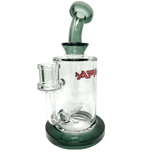 AFM Smoke Dab Rig Smokey 8" Milky Inline Perc Glass Dab Rig
