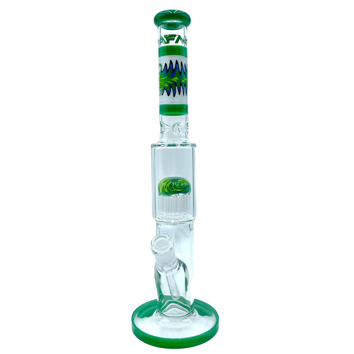 AFM Smoke Bong Forest Green The Reversal Straight Rig - 18