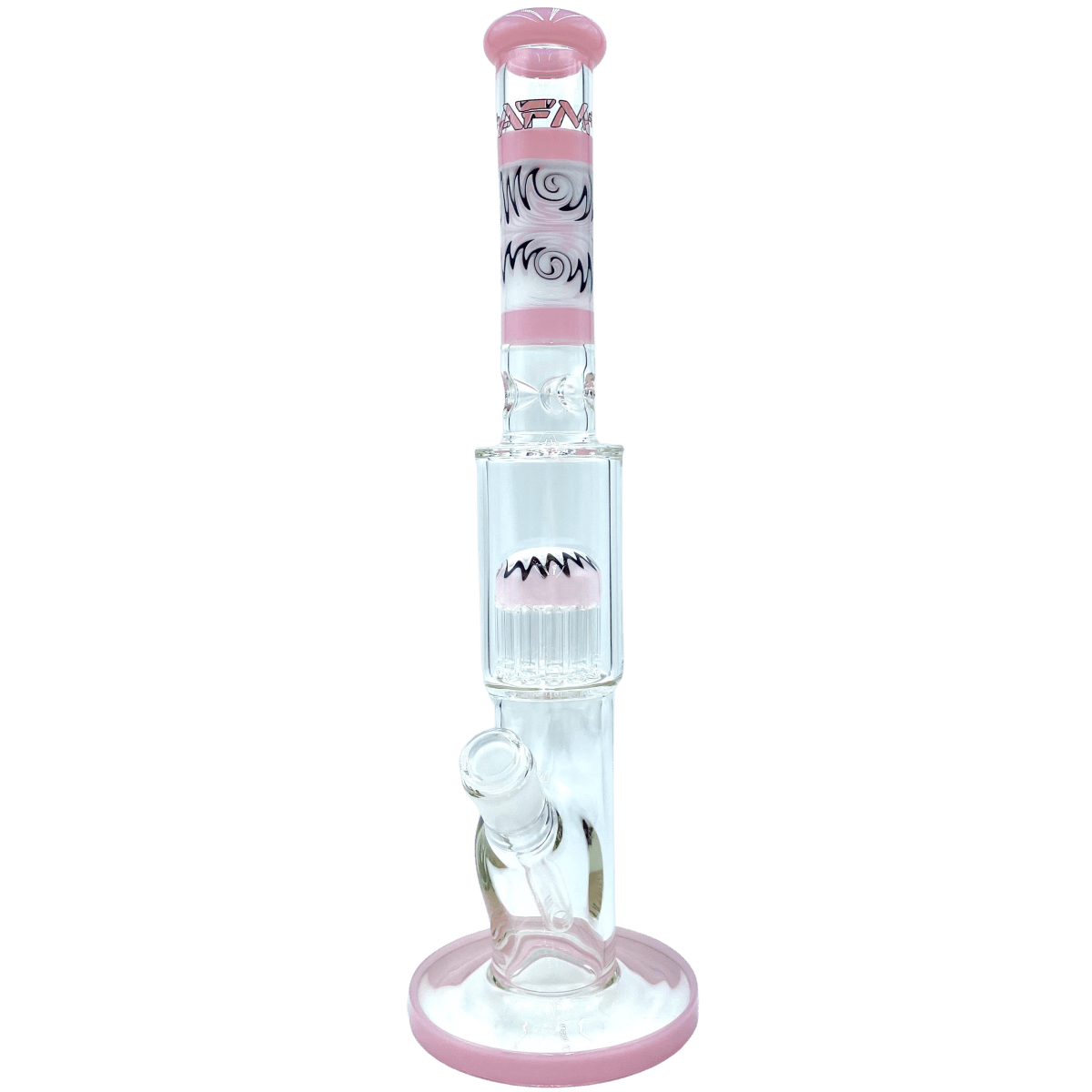 AFM Smoke Bong Pink The Reversal Straight Rig - 18
