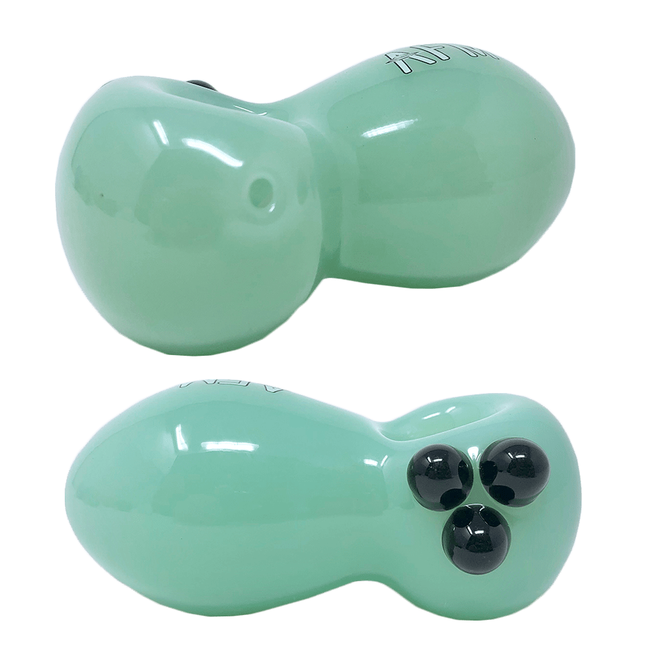 AFM Smoke Hand Pipe Mint 3.5" Egg Colored Glass Hand Pipe