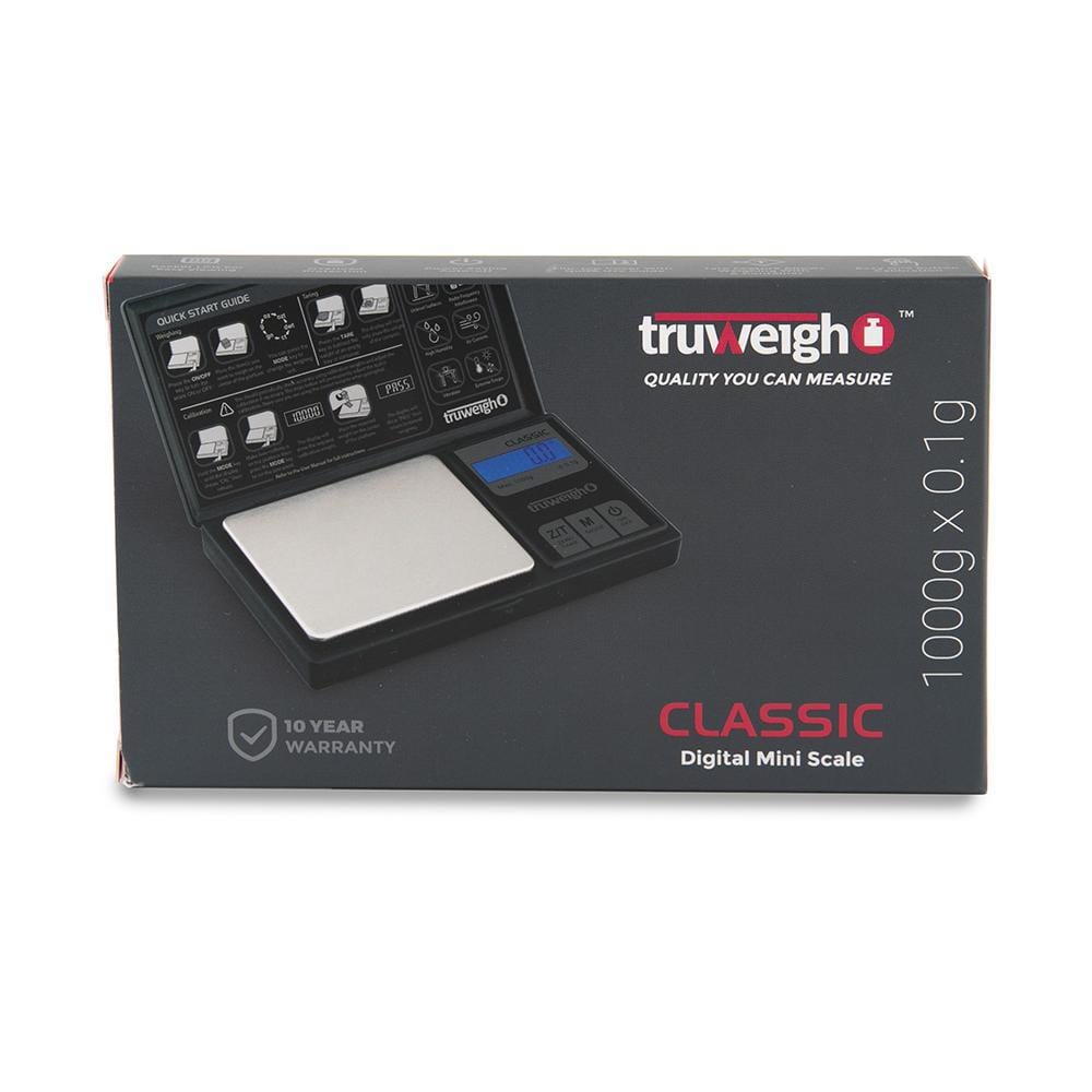 Truweigh Scales 1000g x 0.1g Truweigh Classic Digital Mini Scale