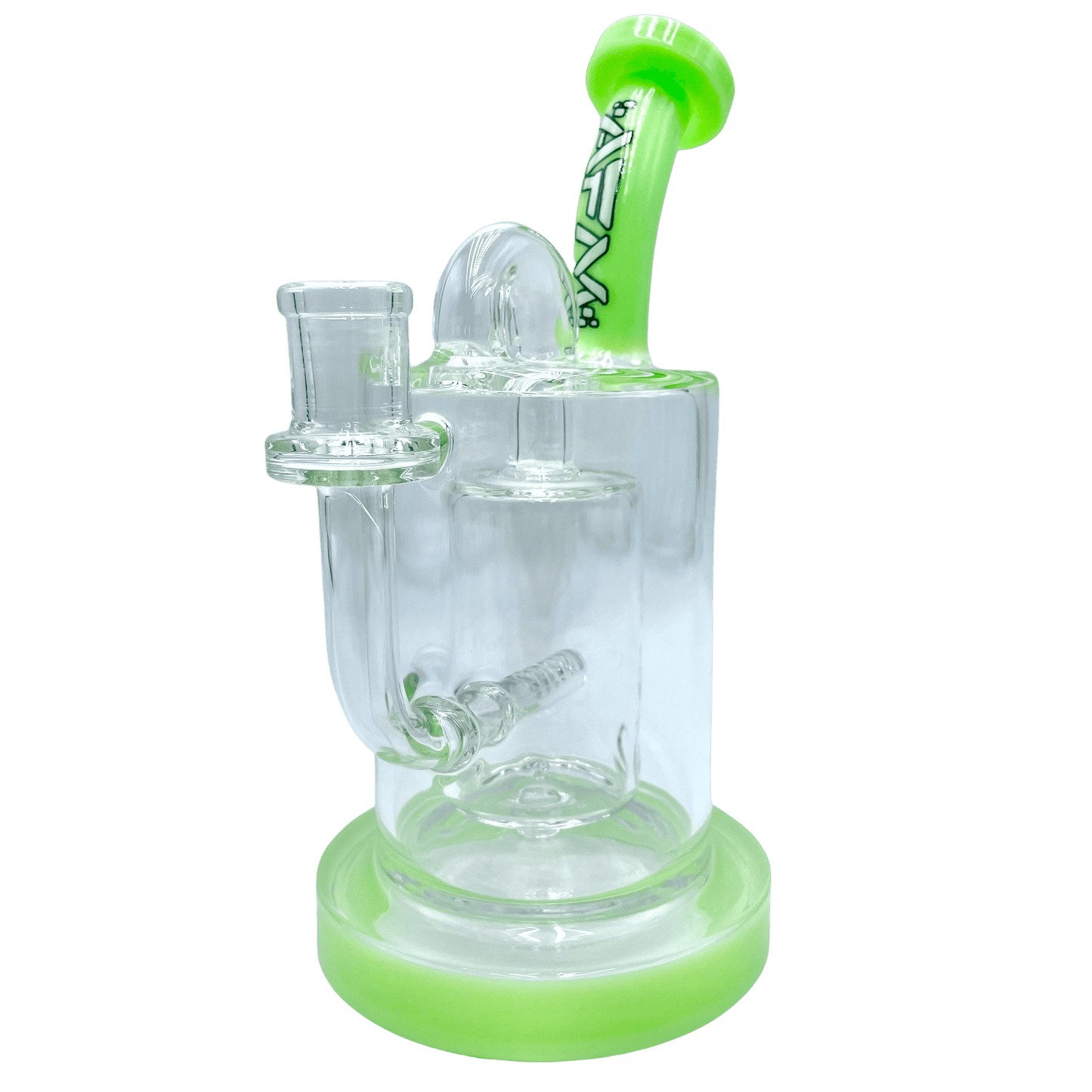 AFM Smoke Dab Rig Slime 8" Pump Color Glass Recycler Dab Rig