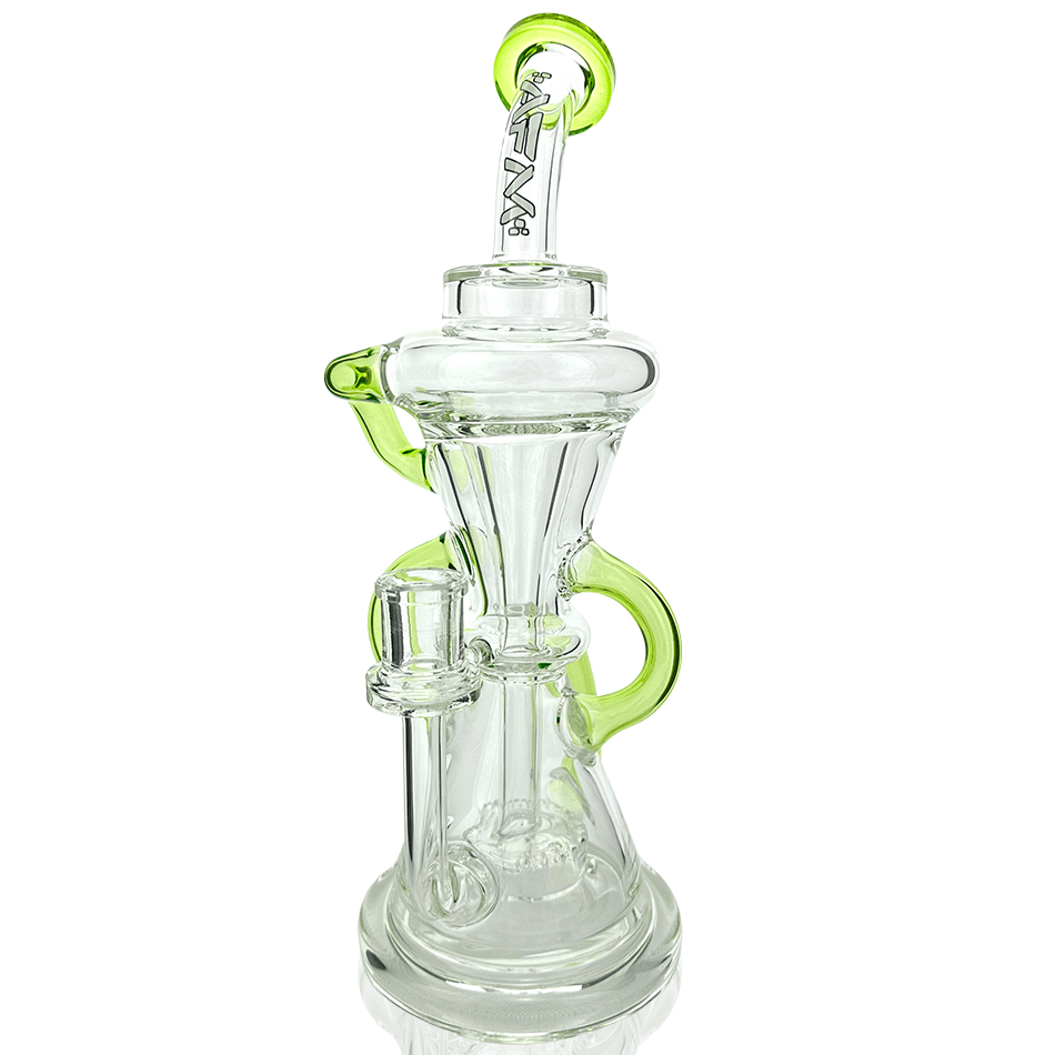 AFM Smoke Dab Rig 12" Looking Glass Clear Recycler Dab Rig