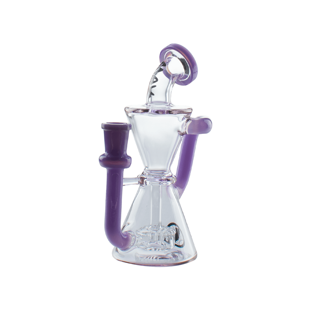 MAV Glass Dab Rig Purple Mini Isabella Puck Recycler