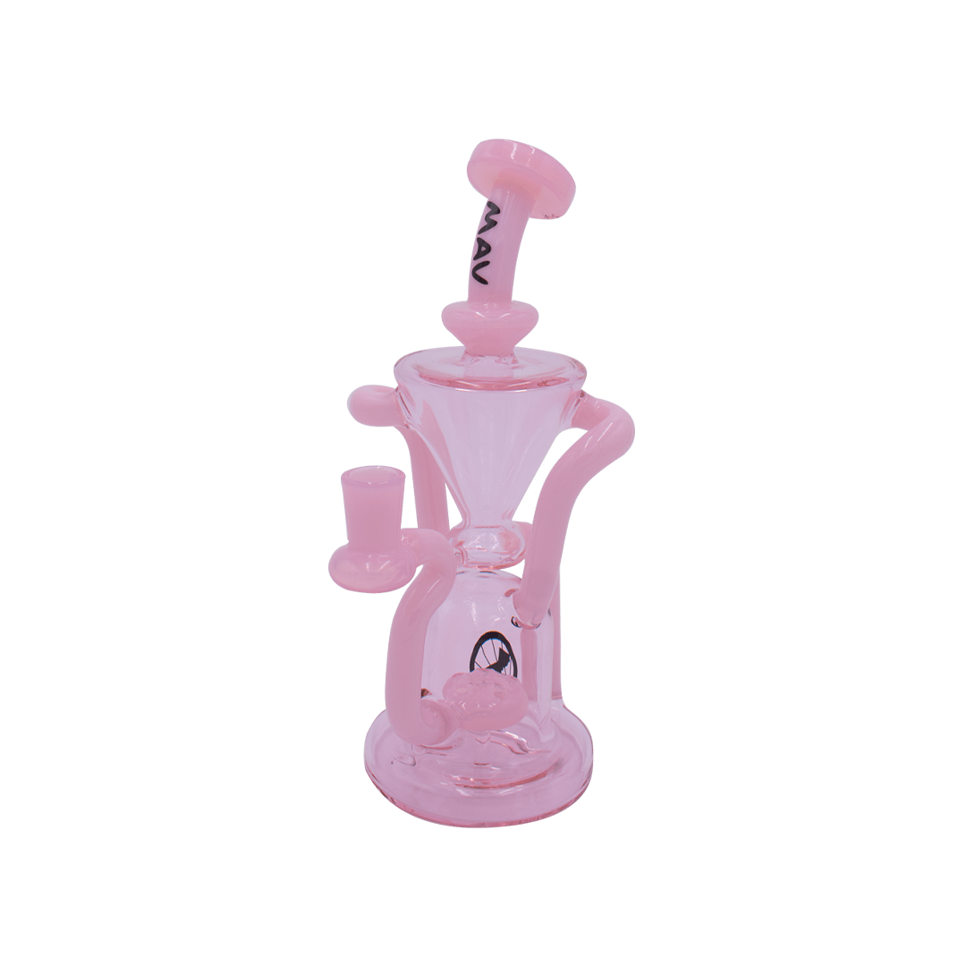 MAV Glass Dab Rig Pink Milk and Pink The Humboldt Recycler