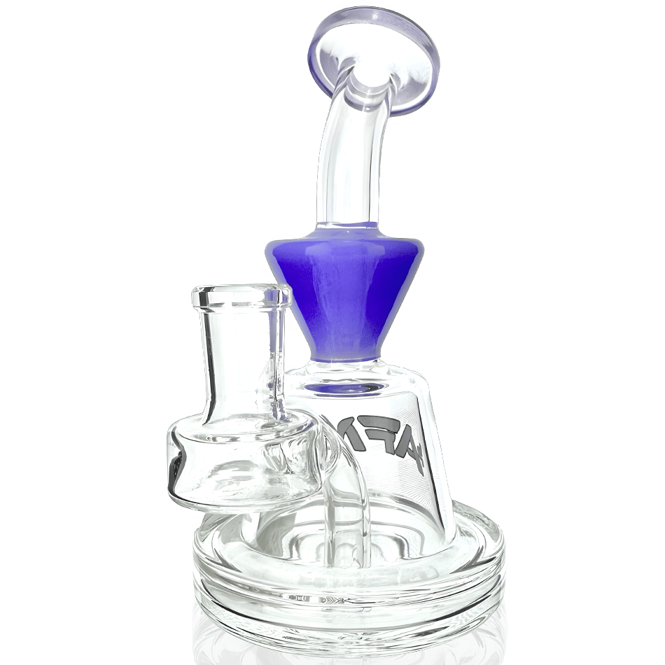 AFM Smoke Dab Rig Purple 5.5" Little Killer Clear Glass Mini Dab Rig