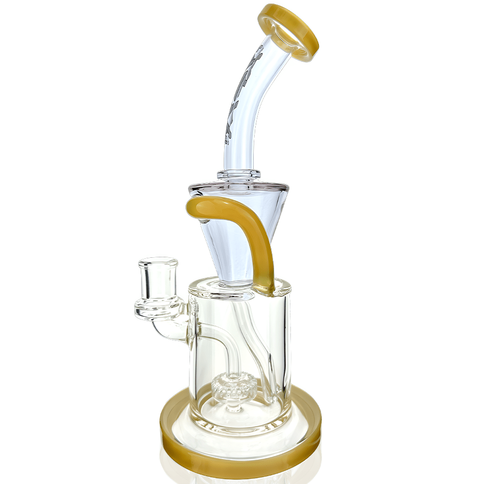 AFM Smoke Dab Rig 10" Drain Incycler Double Color Dab Rig