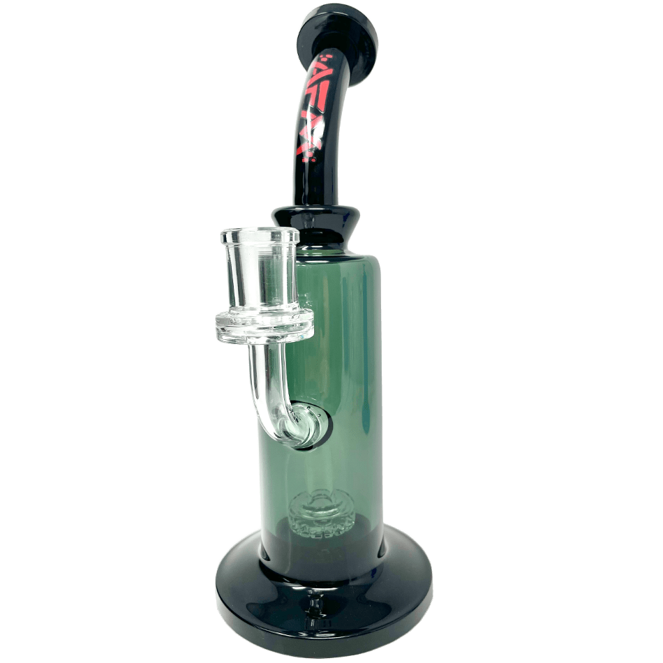 AFM Smoke Dab Rig Double Smokey 9.5" Power Showerhead Perc Glass Dab Rig