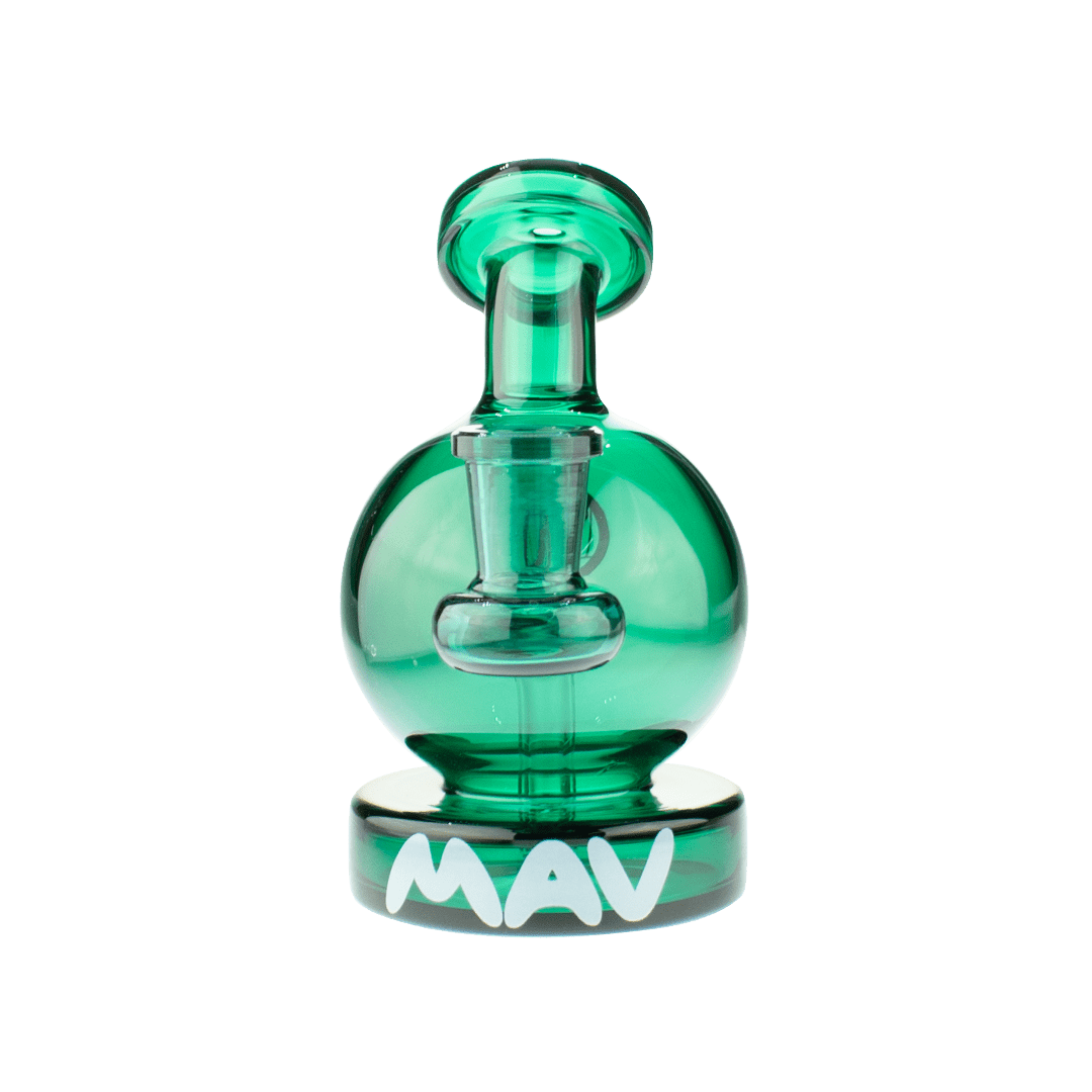 MAV Glass Bong Teal Vintage Bulb Bong