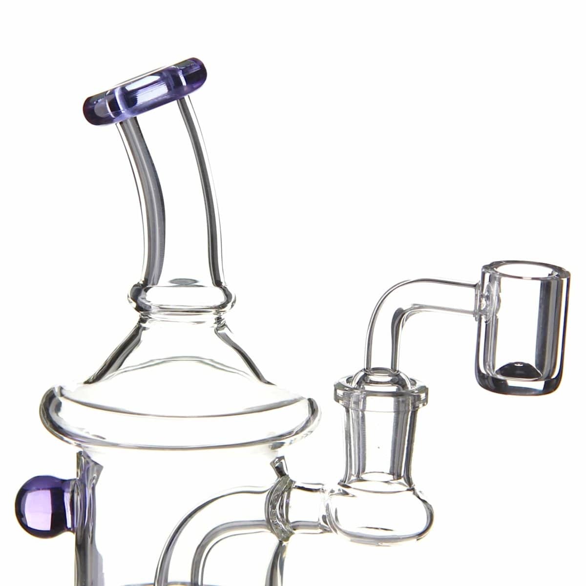 Lotus Glass Marble Temple Dab Rig