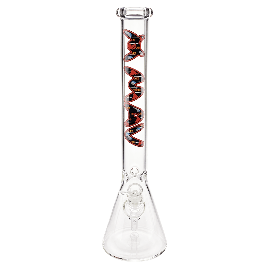 MAV Glass Bong 18" Top City Chicago Beaker Bong