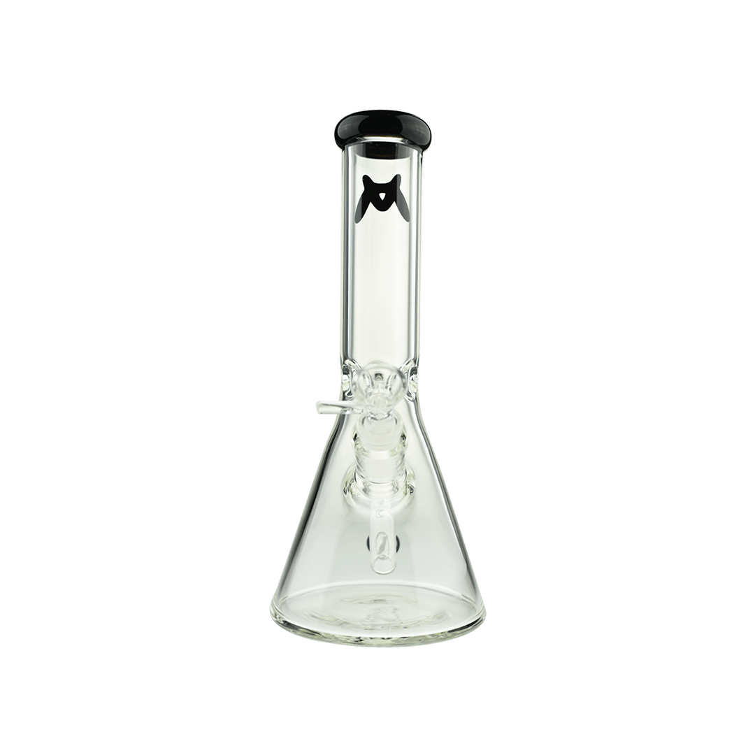 MAV Glass Bong Black 10" Color Top Beaker Bong