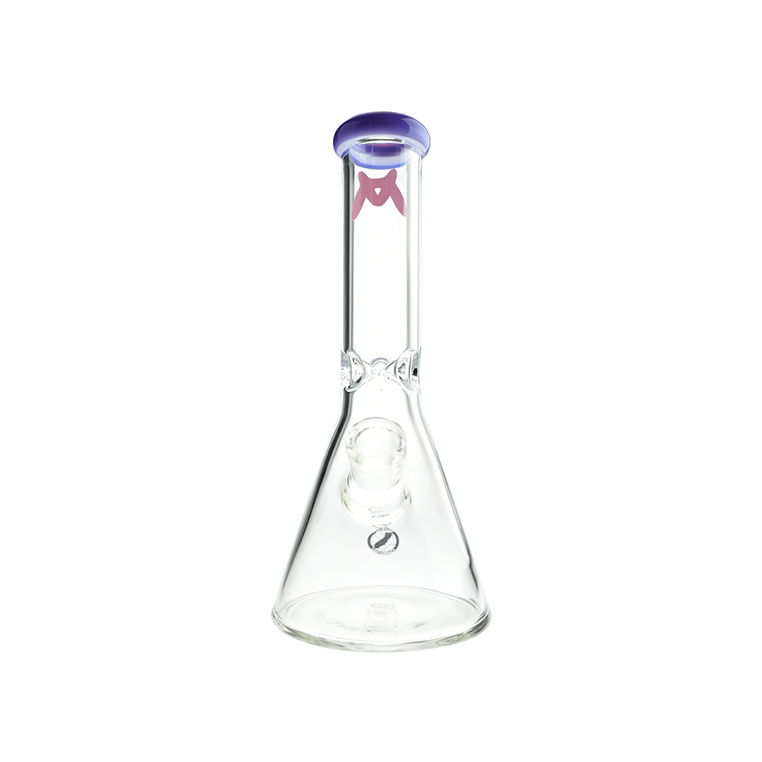 MAV Glass Bong Purple 10" Color Top Beaker Bong