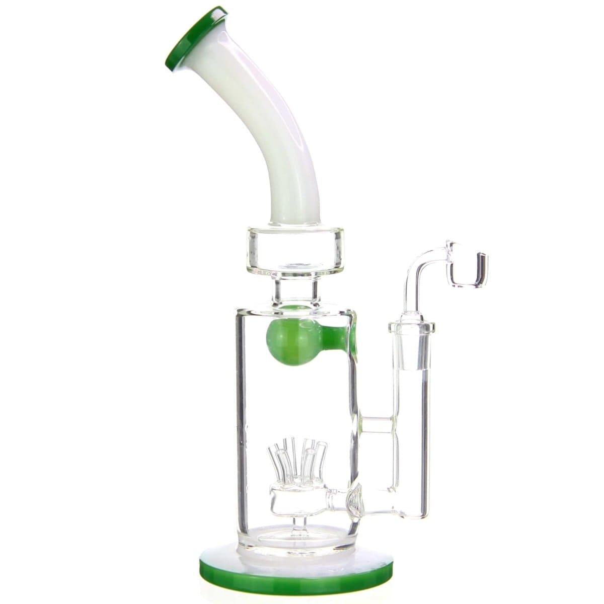 Benext Generation Glass Green Super Moon Sprinkler Bong