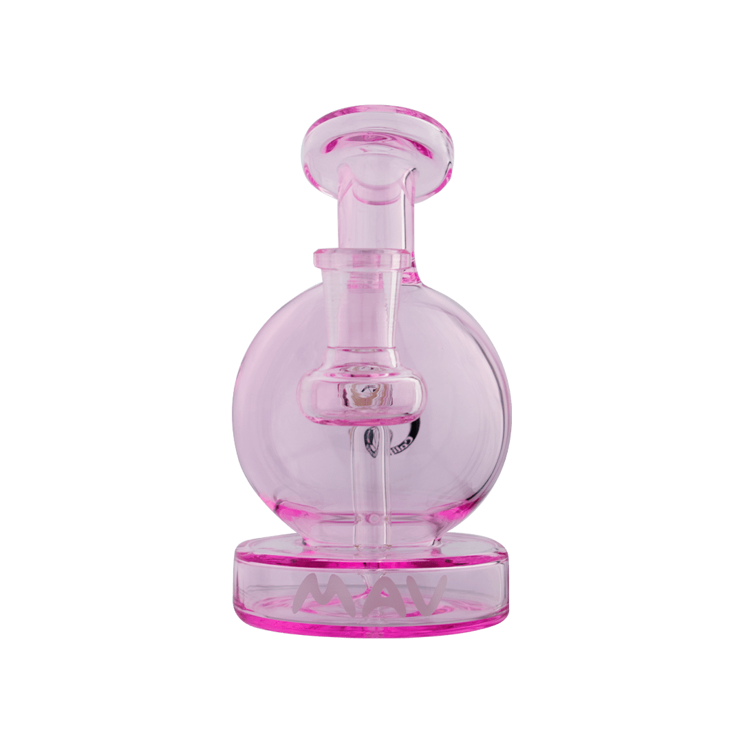 MAV Glass Bong Pink Vintage Bulb Bong