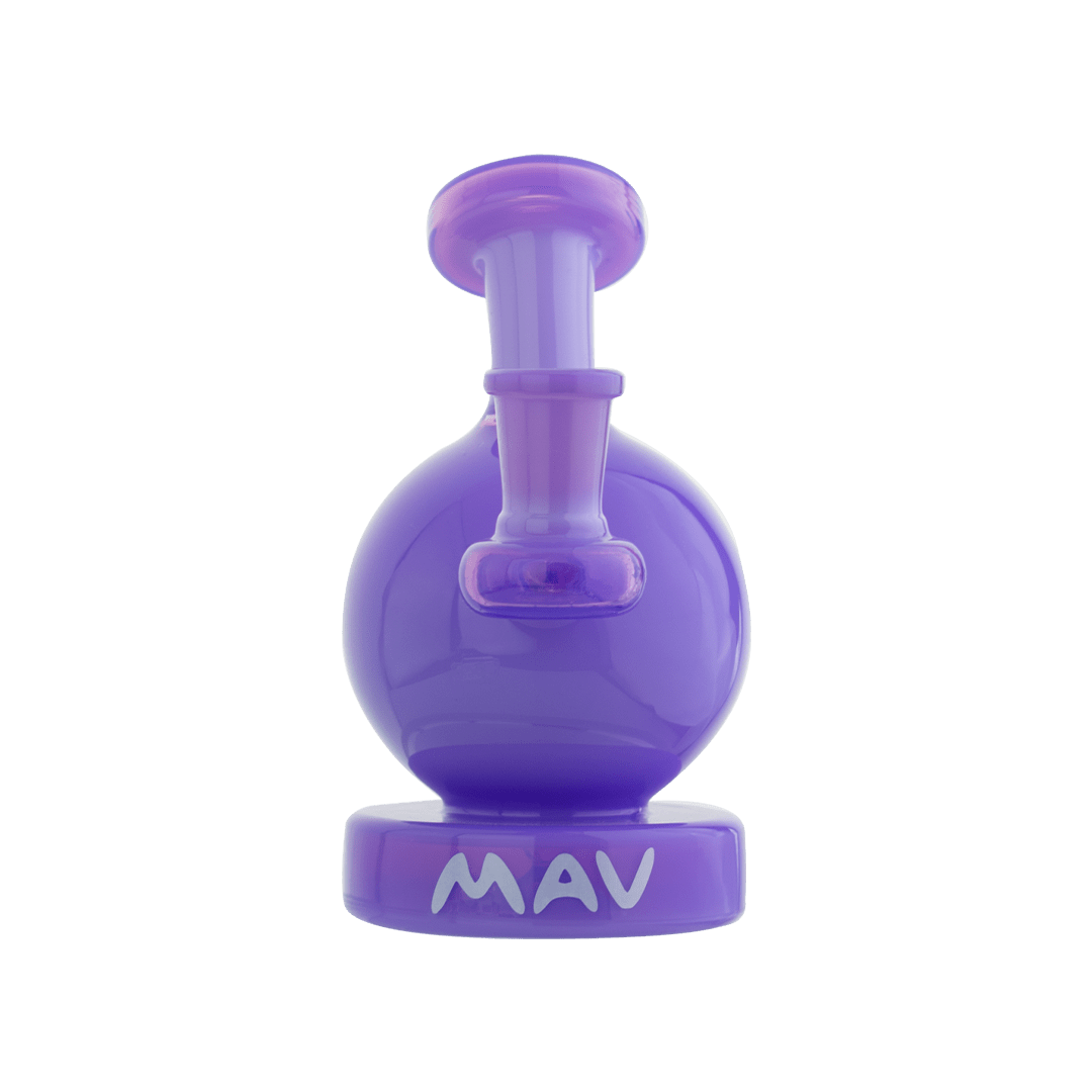 MAV Glass Bong Purple Milk Vintage Bulb Bong