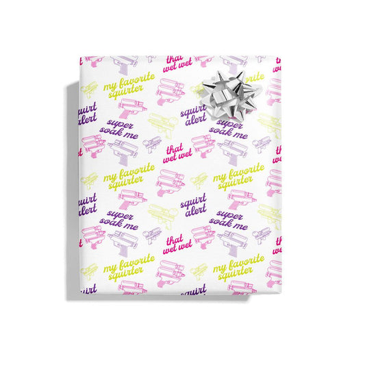 KushKards Greeting Cards 🔫 Squirt Alert Naughty Wrapping Paper