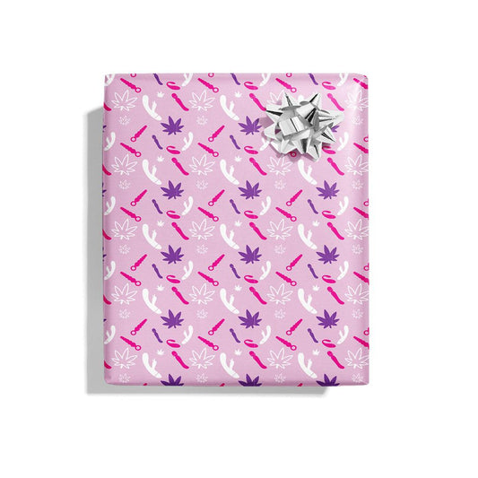 KushKards Wrapping Paper 💗 Vibin Sex Toy Naughty Wrapping Paper