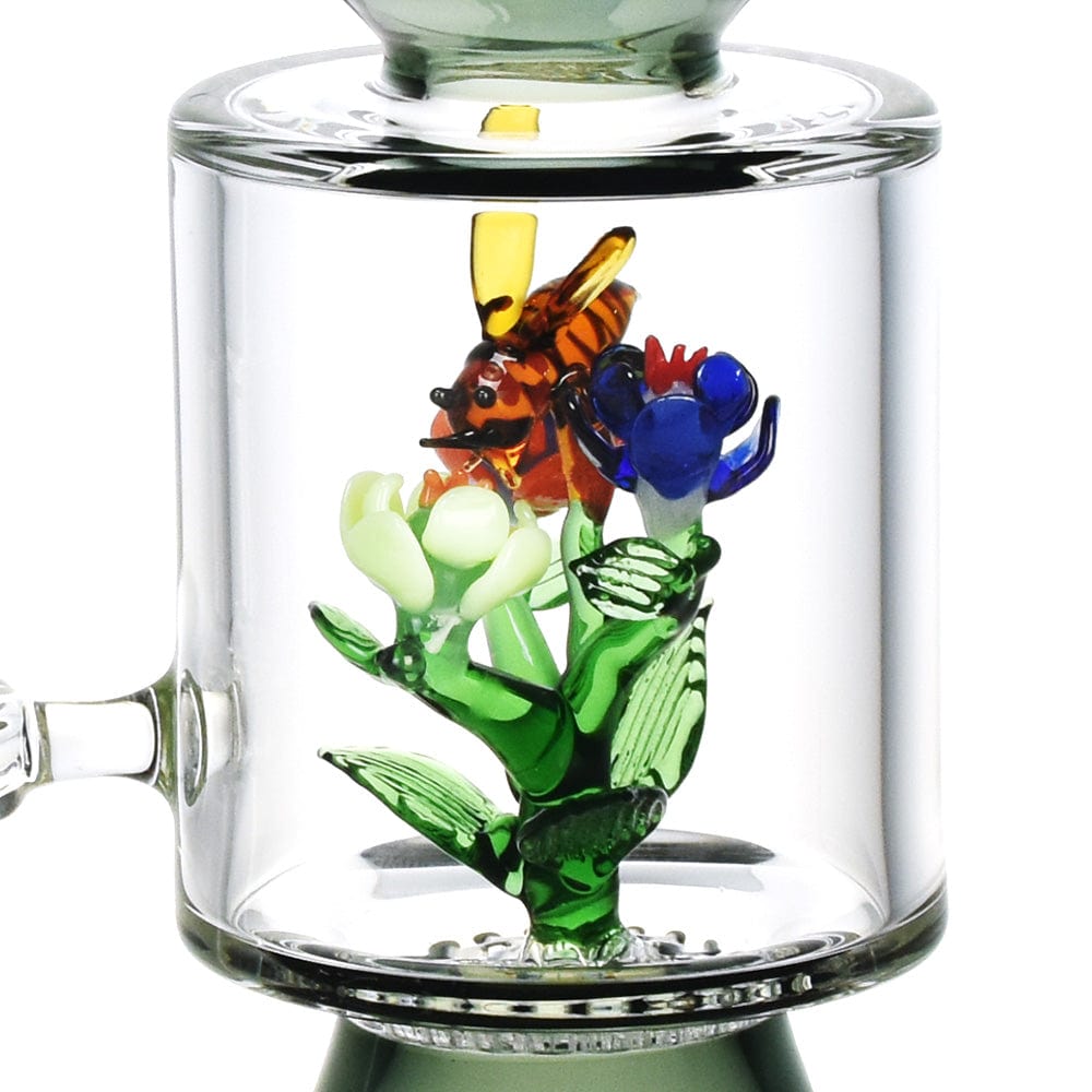 Gift Guru Dab Rig Pulsar Bee Flower Dab Rig - 9.75"/14mm F/Colors Vary