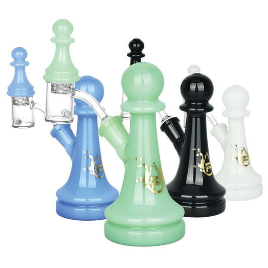 Gift Guru Dab Rig Pulsar Chess Pawn Dab Rig Set - 5.75"/14mm F / Colors Vary