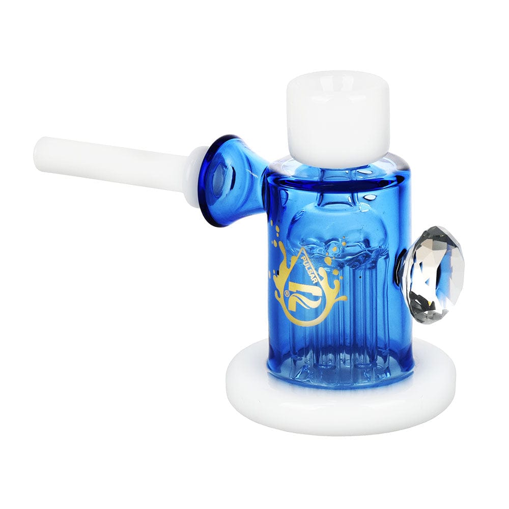 Gift Guru Blue Pulsar Dazzling Diamond Bubbler Pipe - 6"/Colors Vary