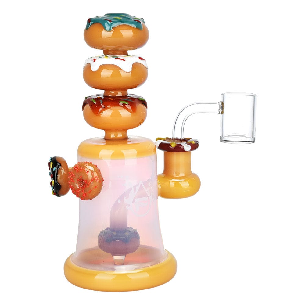 Gift Guru Blue Pulsar Dreamy Donuts Dab Rig | 8" | 14mm F