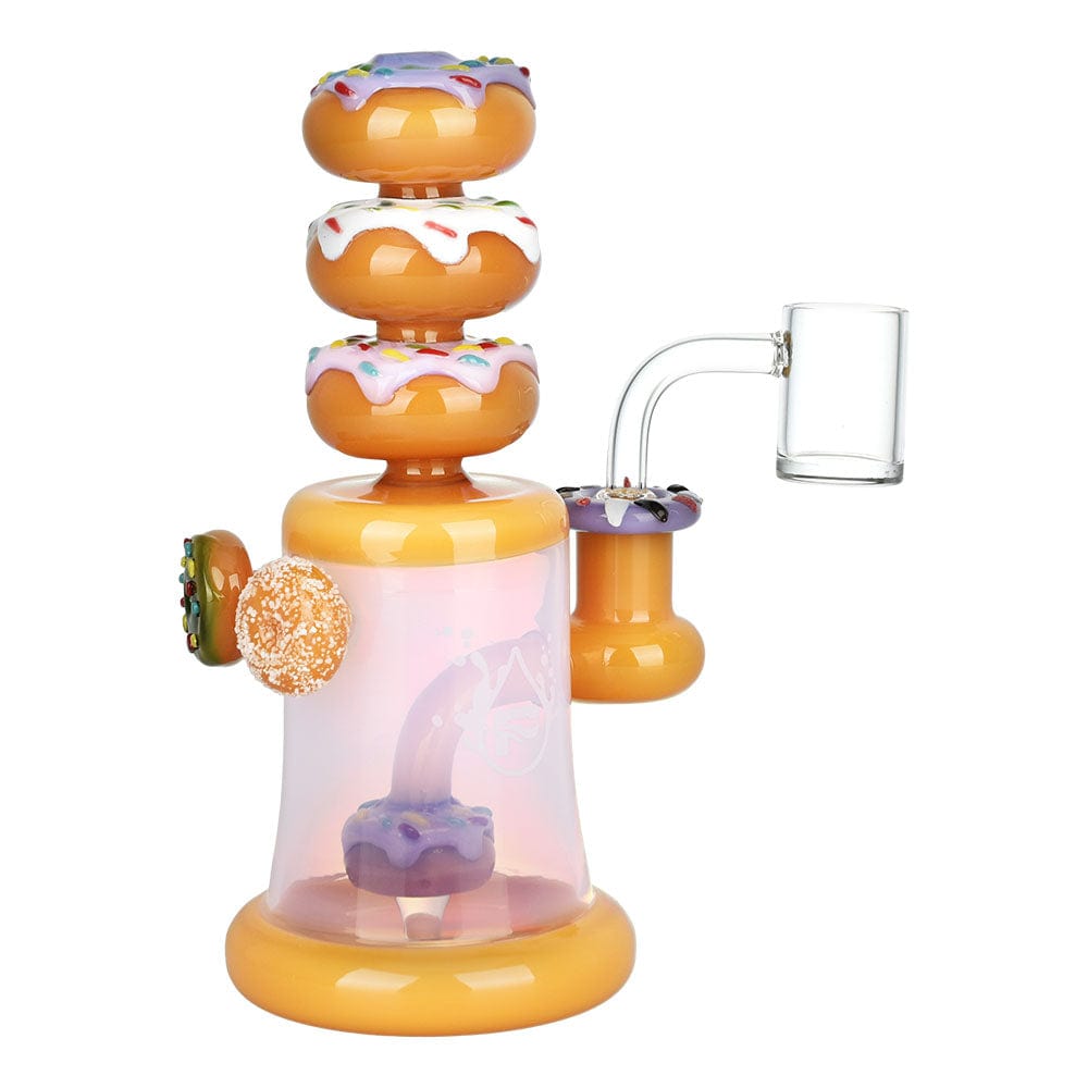 Gift Guru Purple Pulsar Dreamy Donuts Dab Rig | 8" | 14mm F