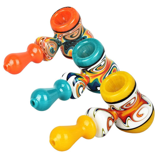 Gift Guru Pulsar Vivid Visions Hammer Bubbler Pipe - 5.5"/Colors Vary