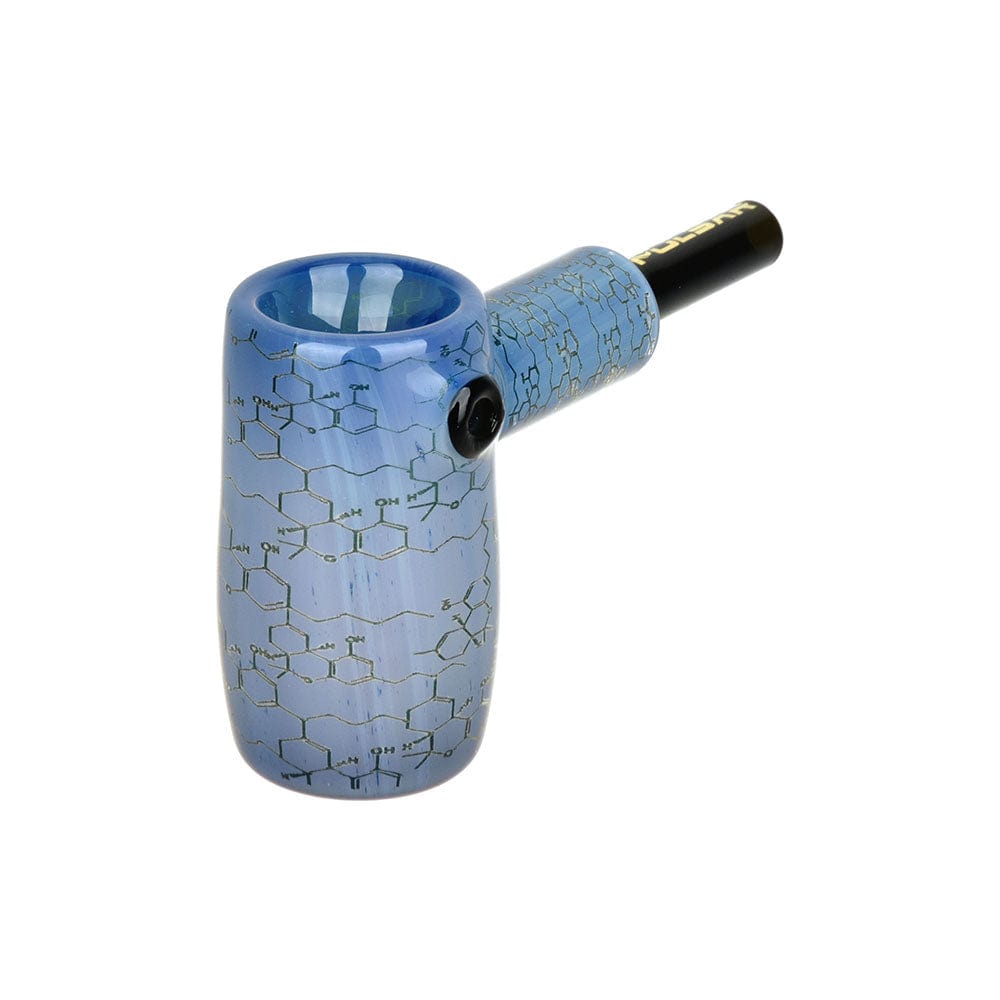 Gift Guru Bubbler Blue Pulsar Inside Print Glass Mini Hammer Bubbler | THC Blueprint | 3.5"