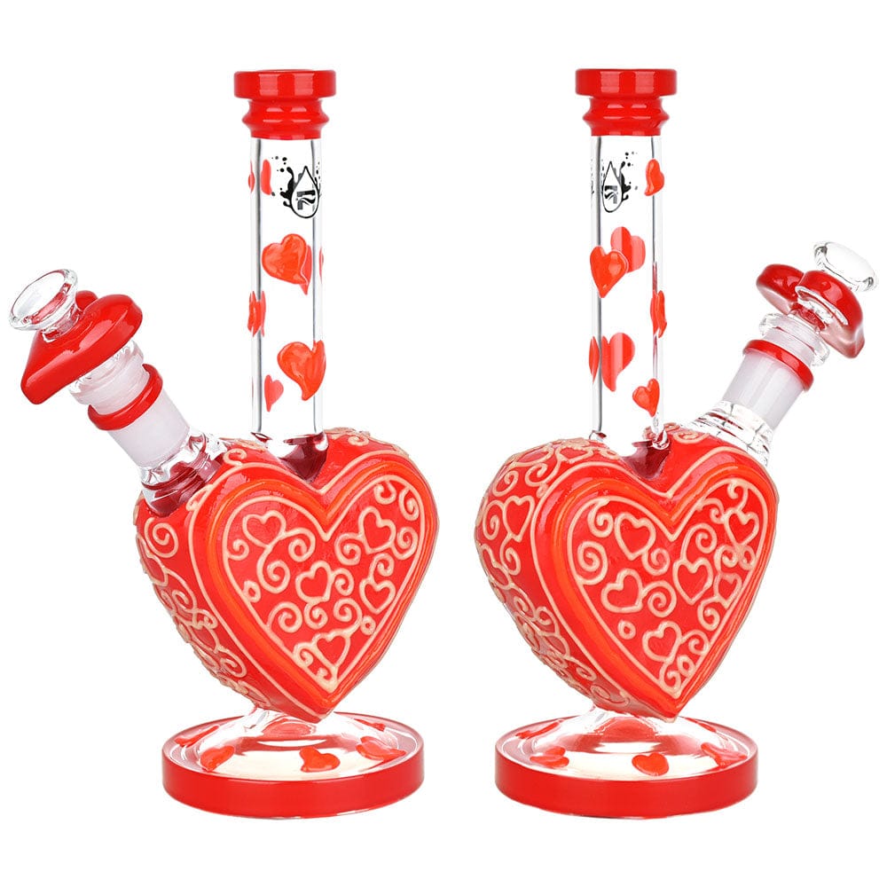 Gift Guru Bong Pulsar Victorian Valentines Day Glow in the Dark Water Pipe