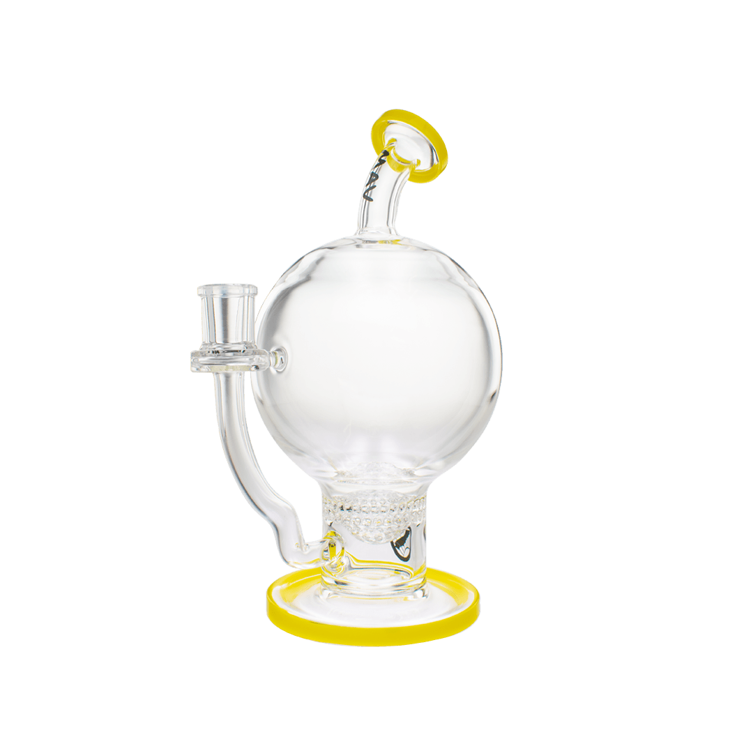 MAV Glass Bong Yellow 7" Honey Globe