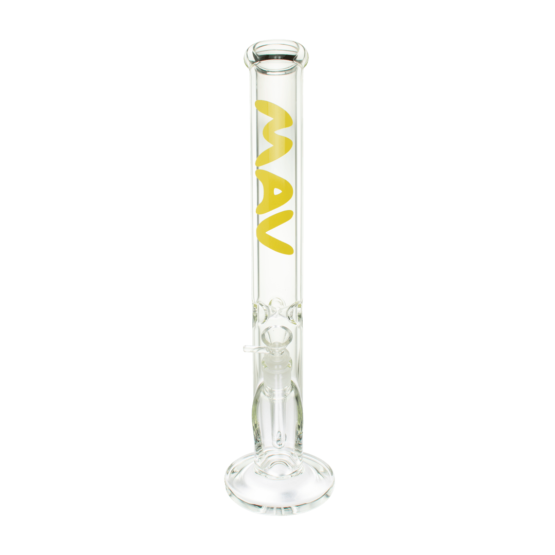 MAV Glass Bong yellow 18" Classic Straight Tube Bong