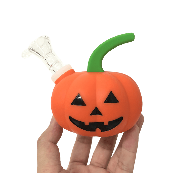 Cloud 8 Smoke Accessory Hand Pipe Silicone Halloween Pumpkin Jack-o'-lantern Hand Pipe