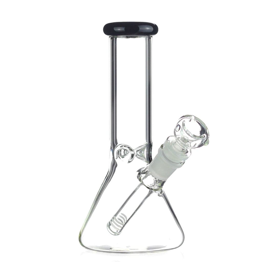 Himalayan Glass Glass Black Accented Little Beaker Bong