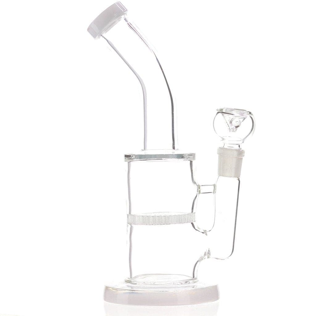 Himalayan Glass Glass White Accented Mini Destroyer Dab Rig