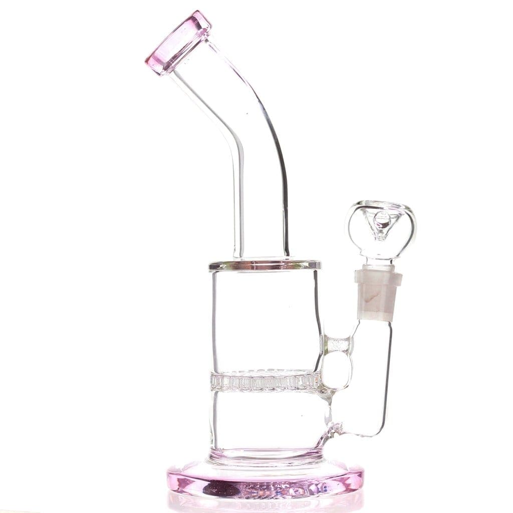 Himalayan Glass Glass Pink Accented Mini Destroyer Dab Rig CI-MINI-DESTROYER-PINK