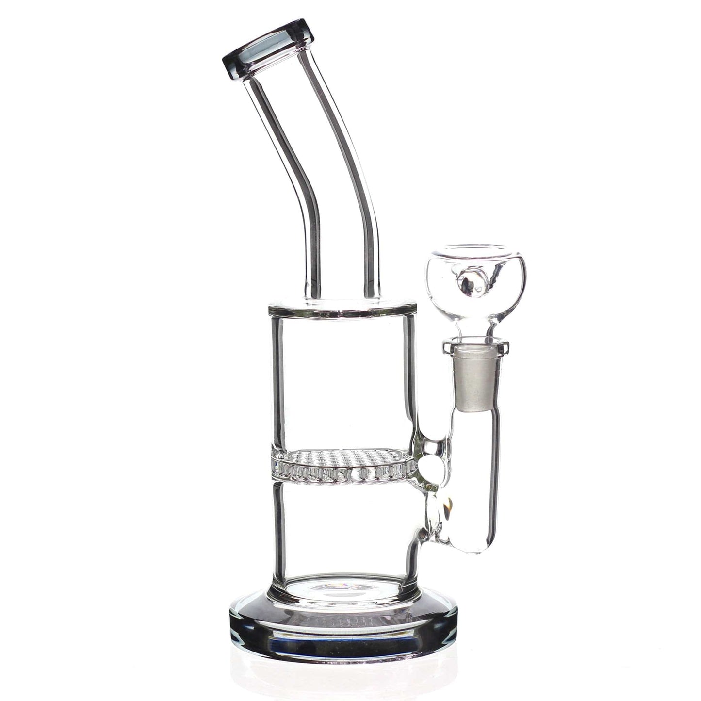 Himalayan Glass Glass Smoke Accented Mini Destroyer Dab Rig