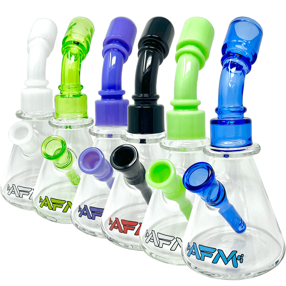 AFM Smoke Dab Rig 8" One Shot Clear Glass Mini Dab Rig