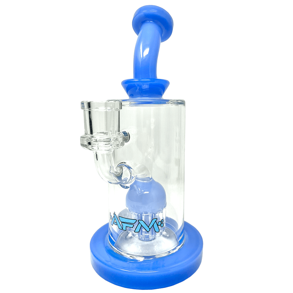 AFM Smoke Dab Rig Ink Blue 8" Daisy Arm Perc Glass Dab Rig