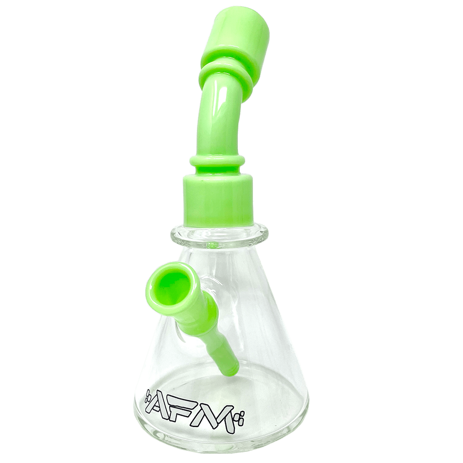 AFM Smoke Dab Rig Slime 8" One Shot Clear Glass Mini Dab Rig