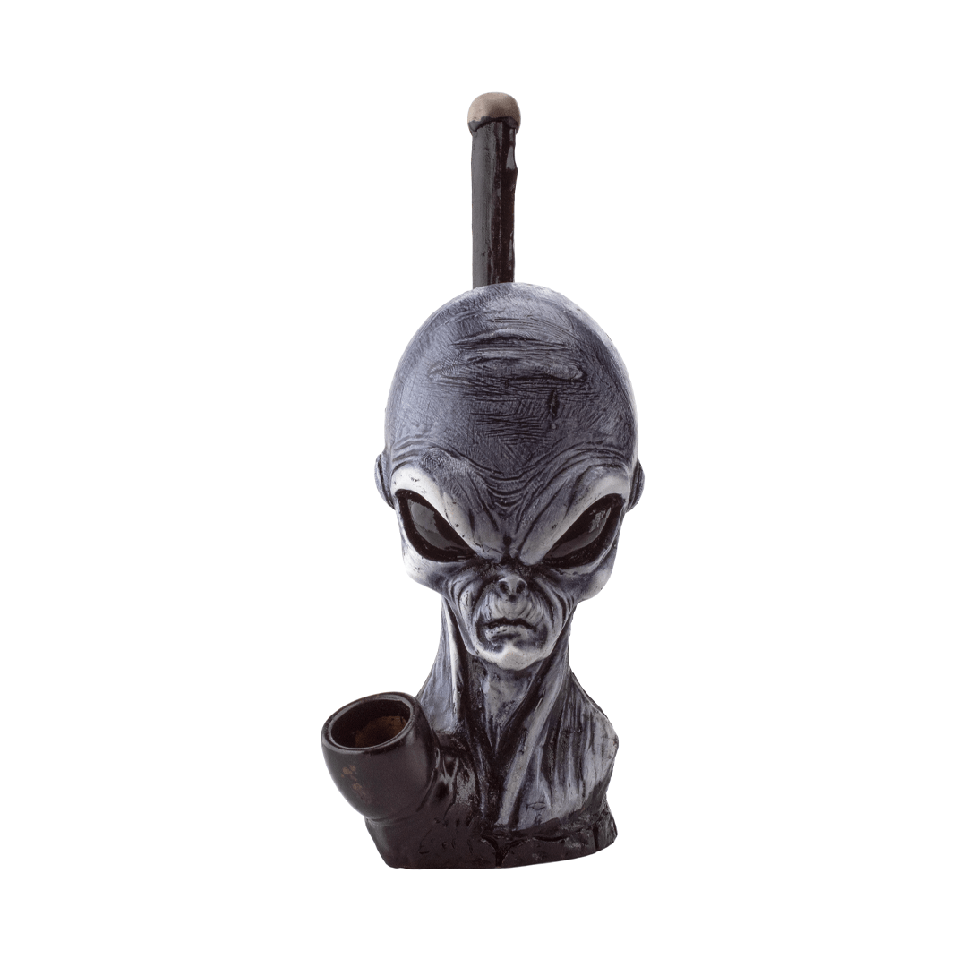 Medusa Customs Smoking Pipes Alien Gray Medusa Customs Hand Carved Pipes