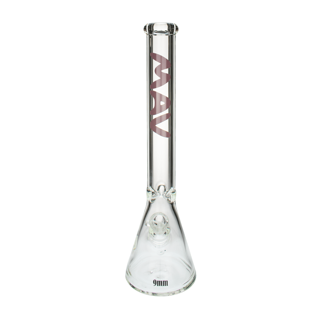 MAV Glass Bong Purple 18" x 9mm Beaker Bong
