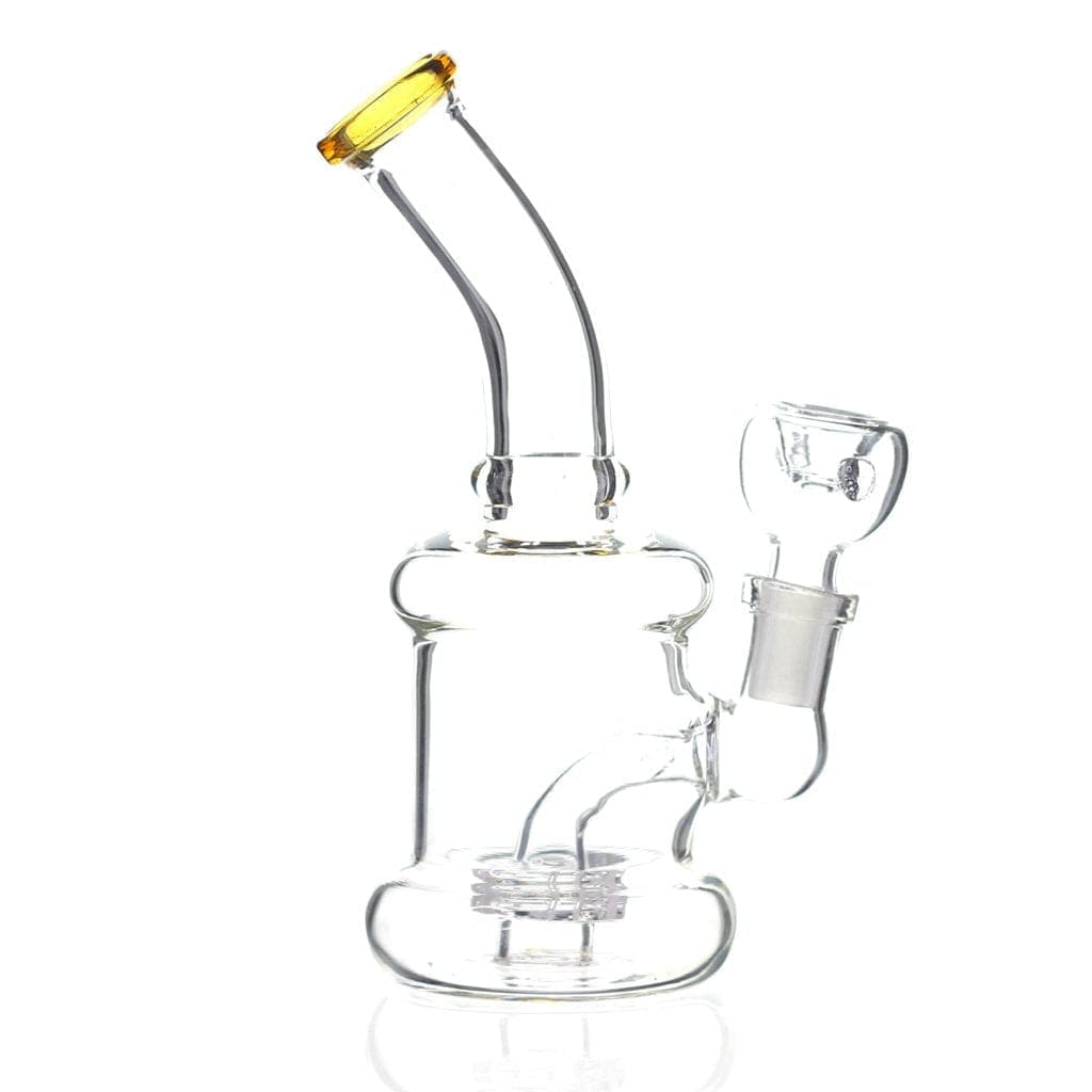 Himalayan Glass Glass Yellow Barrel Bong