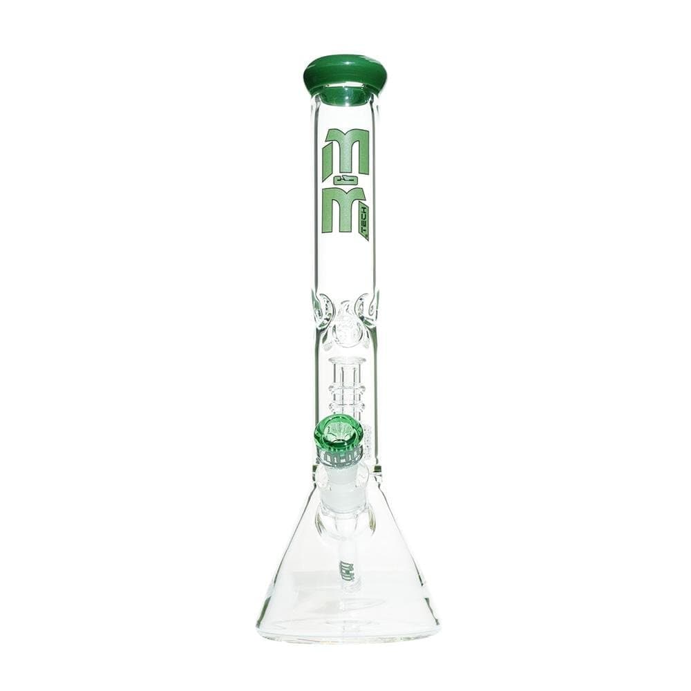MM-TECH-USA Waterpipe Green Beaker with Chandelier Percolator by M&M Tech