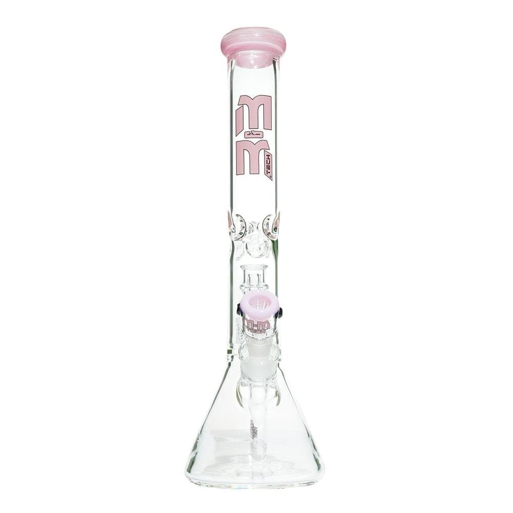 MM-TECH-USA Waterpipe Pink Beaker with Chandelier Percolator by M&M Tech