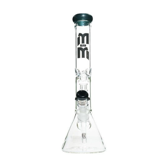 MM-TECH-USA Waterpipe Black Beaker with Chandelier Percolator by M&M Tech
