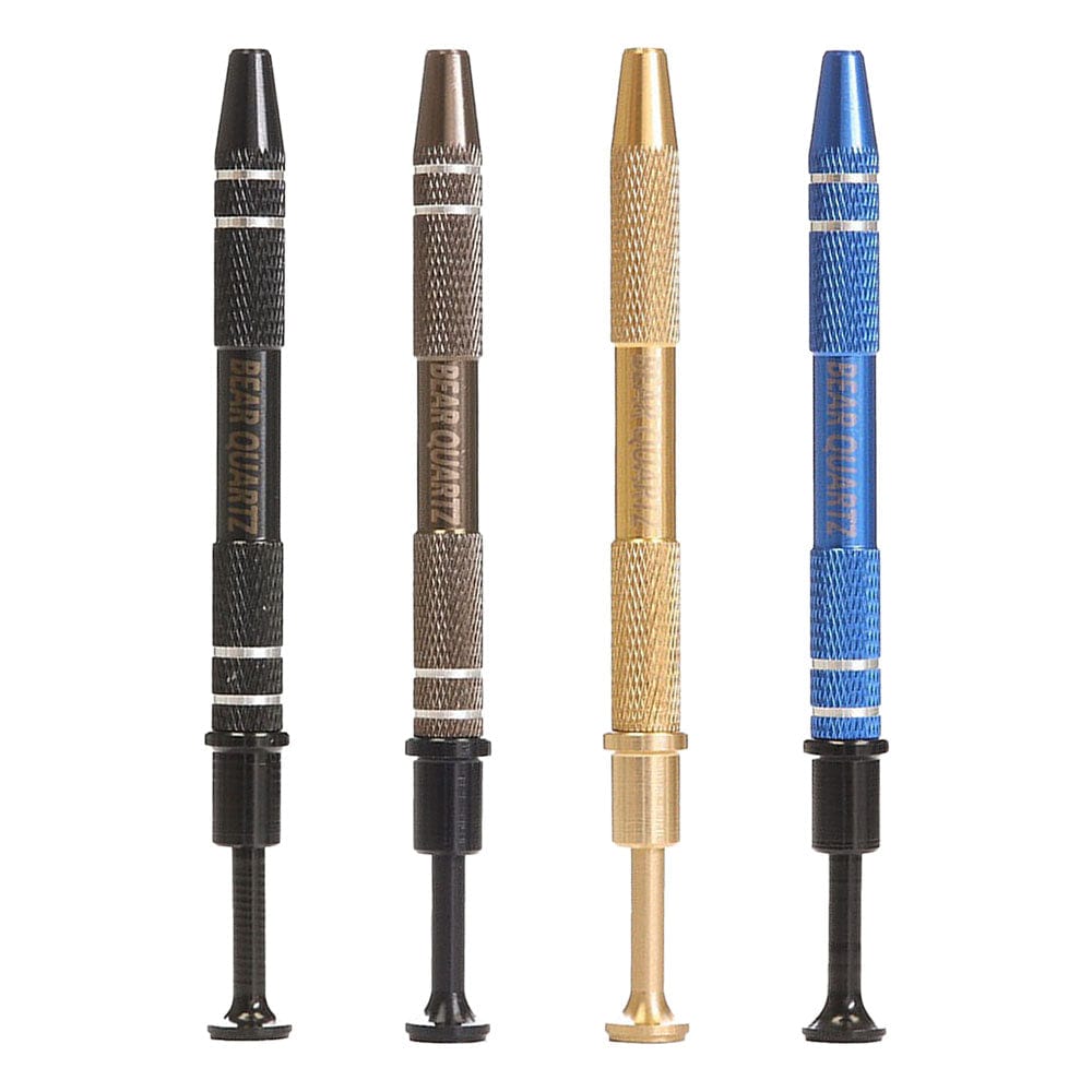 A close-up, angled view of the 4.75" Bear Quartz Bear Claws Grab Tool in silver, showing the textured grip and pointed tip.